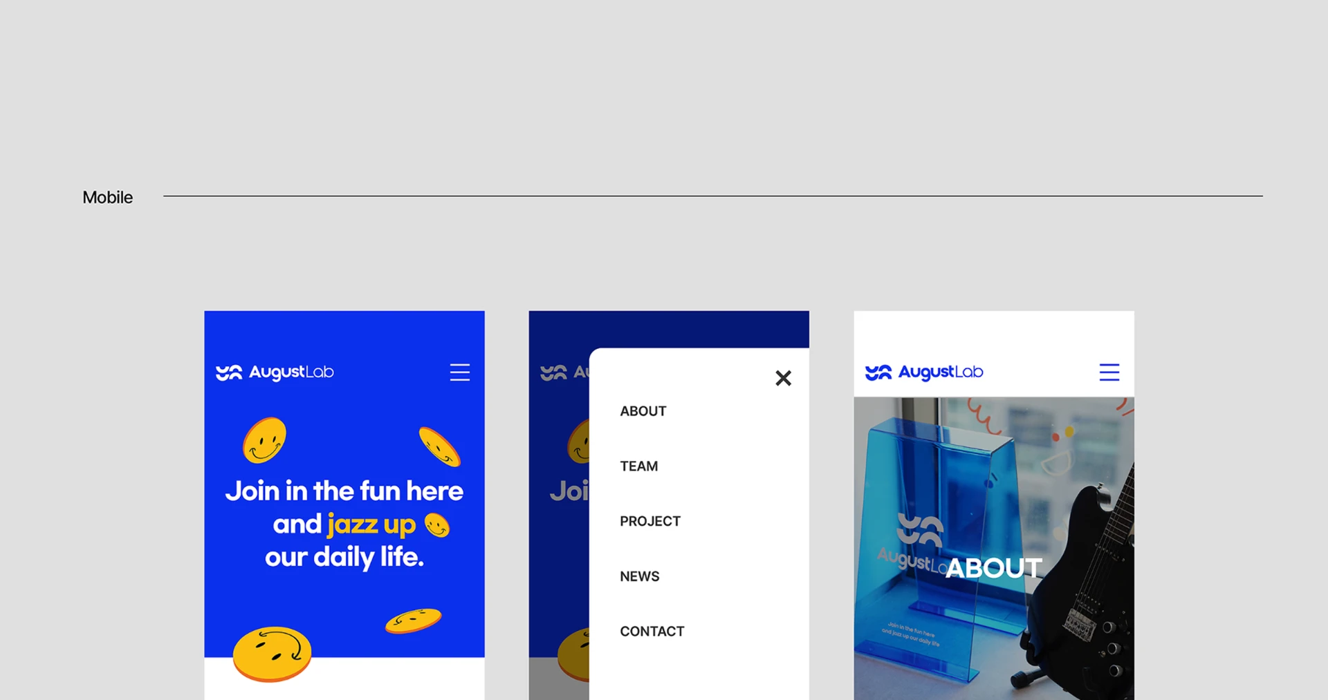 AugustLab 모바일 디자인 1