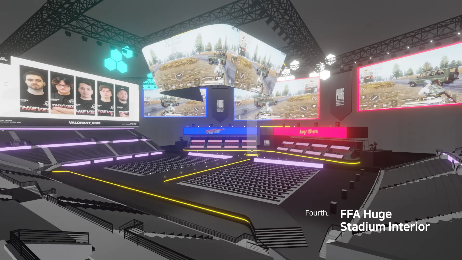 Fourth. FFA Huge Stadium Interior