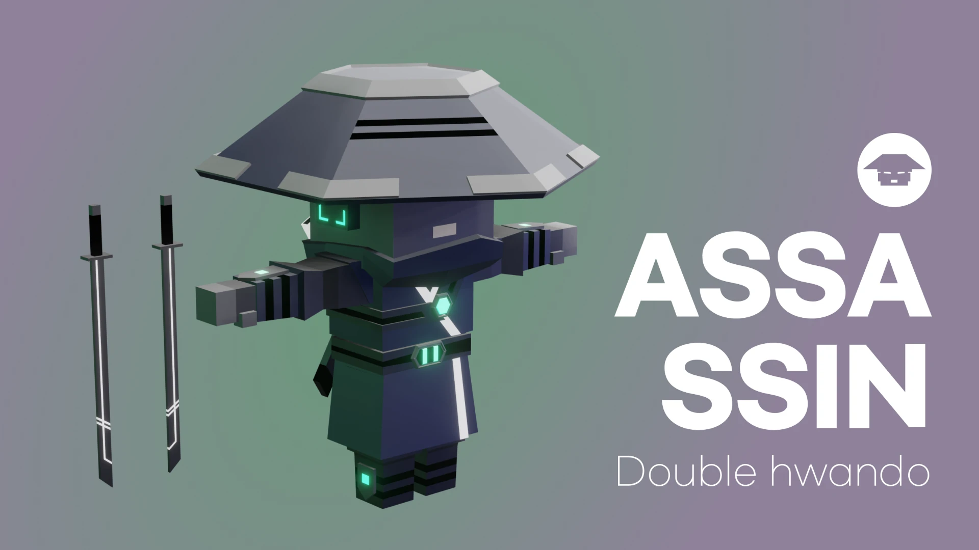Assassin 캐릭터와 쌍 환도
